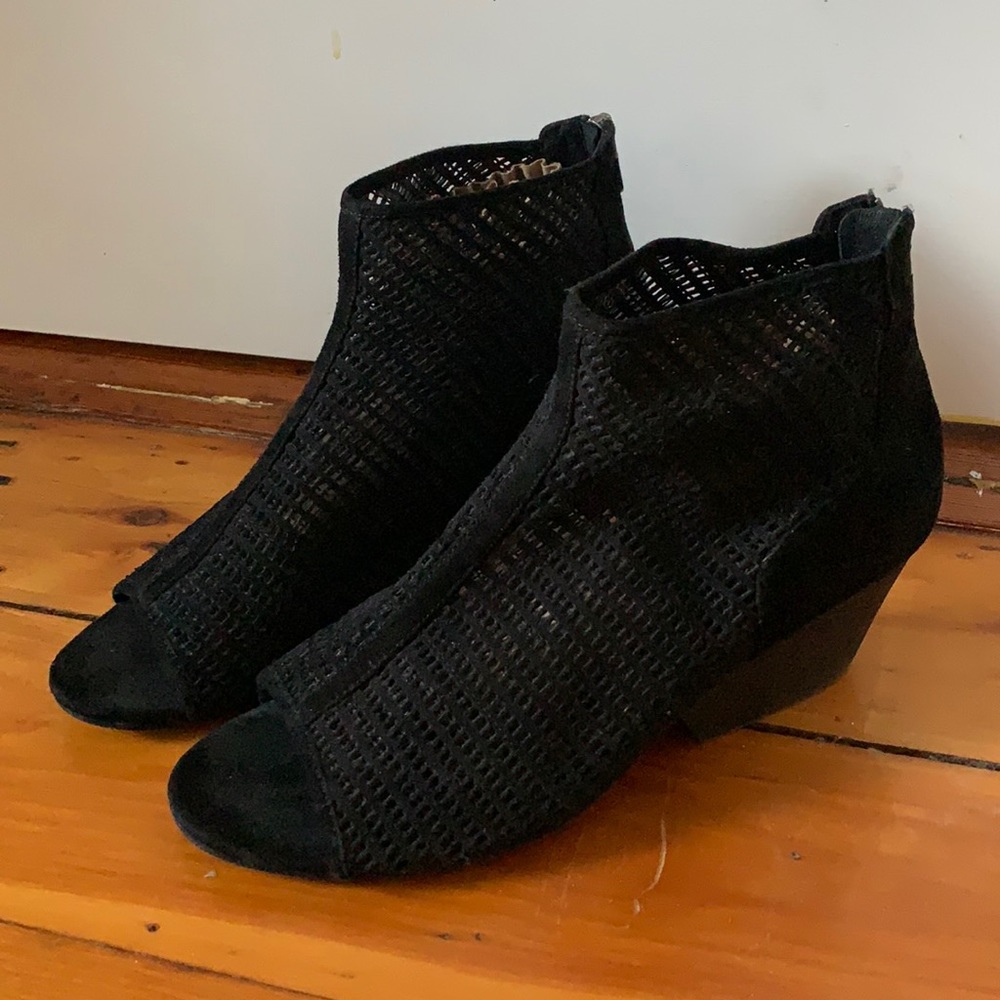 Eileen Fisher peep toe ankle booties